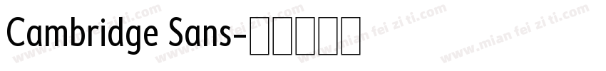 Cambridge Sans字体转换